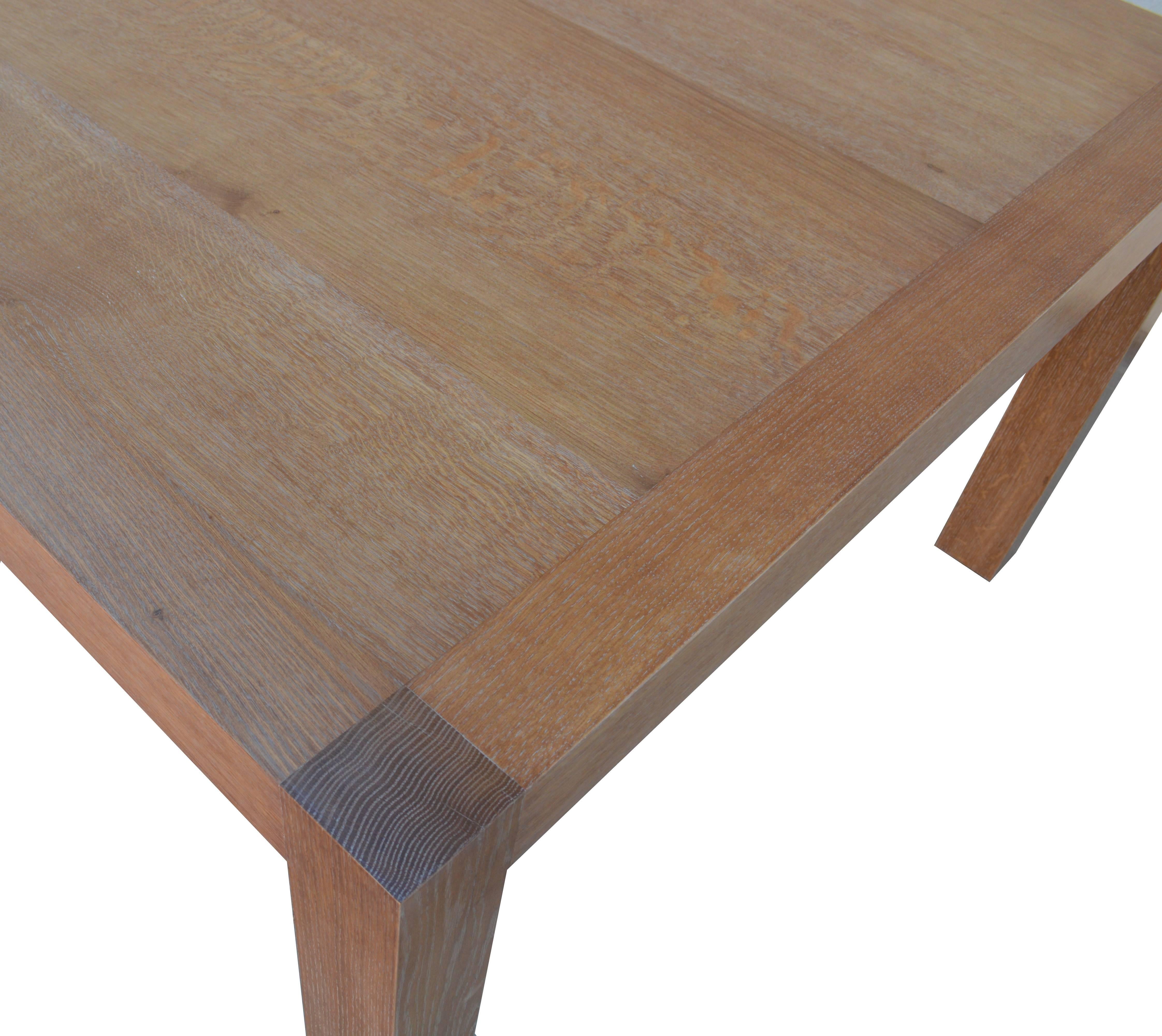 rift sawn white oak table