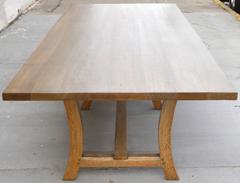Table de salle à manger sur mesure en Oak Oak blanc scié sur quartier
