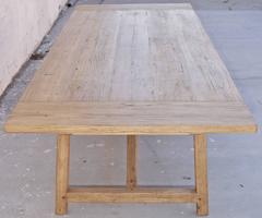 Mesa de granja Iris de pino regenerado, hecha a medida por Petersen Antiques (ampliable)