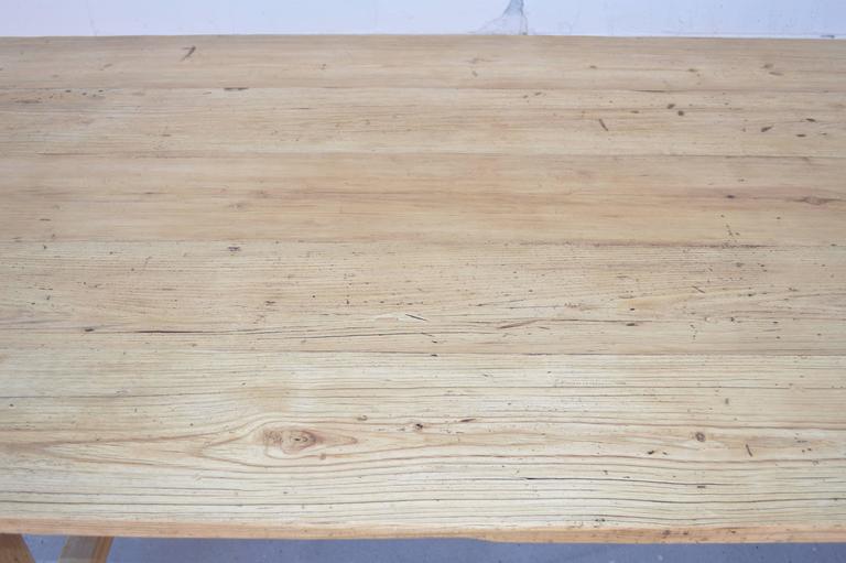 Expandable Farm Table in Reclaimed HeartPine, Custom Made by Petersen