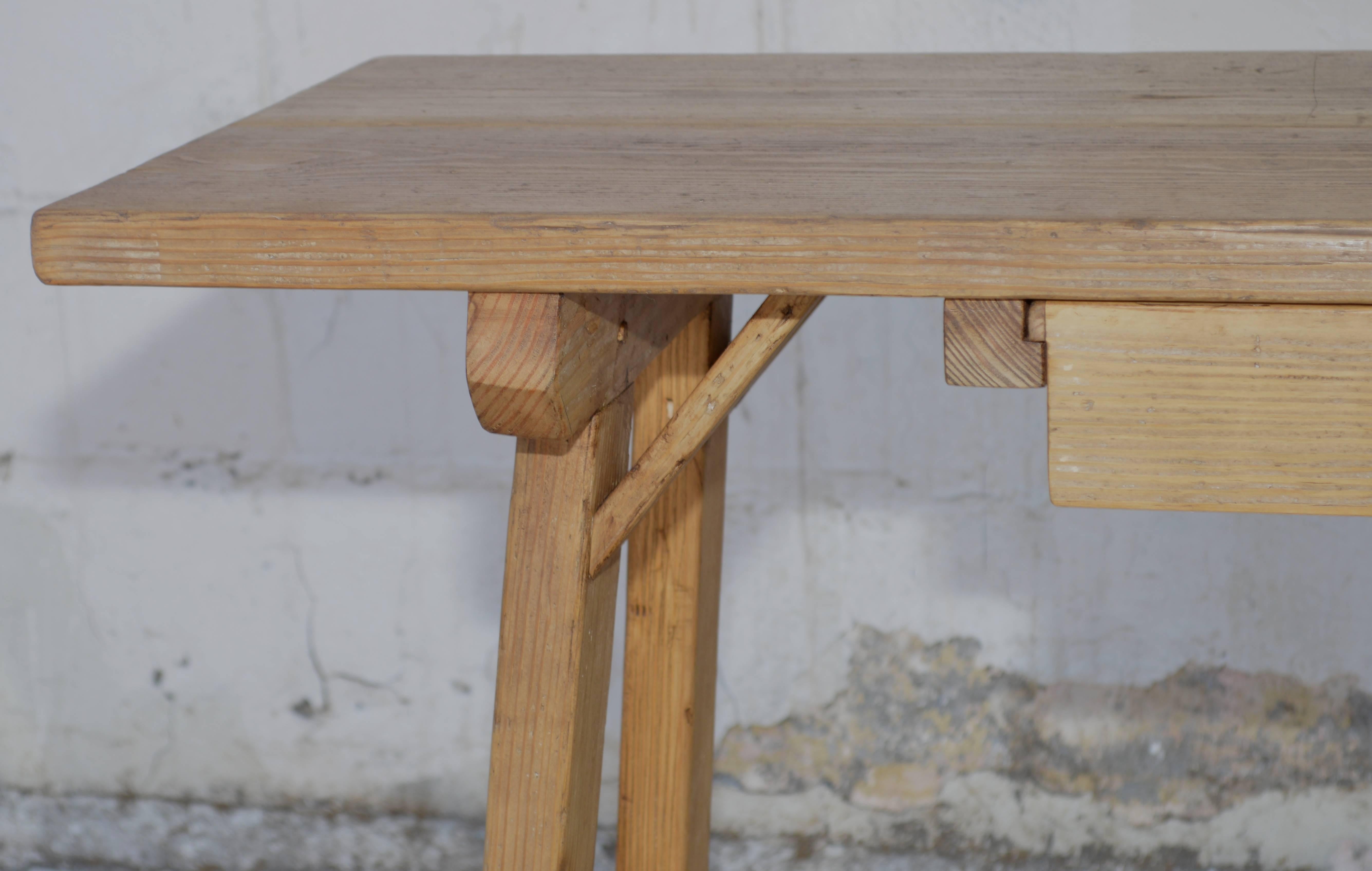 reclaimed console table