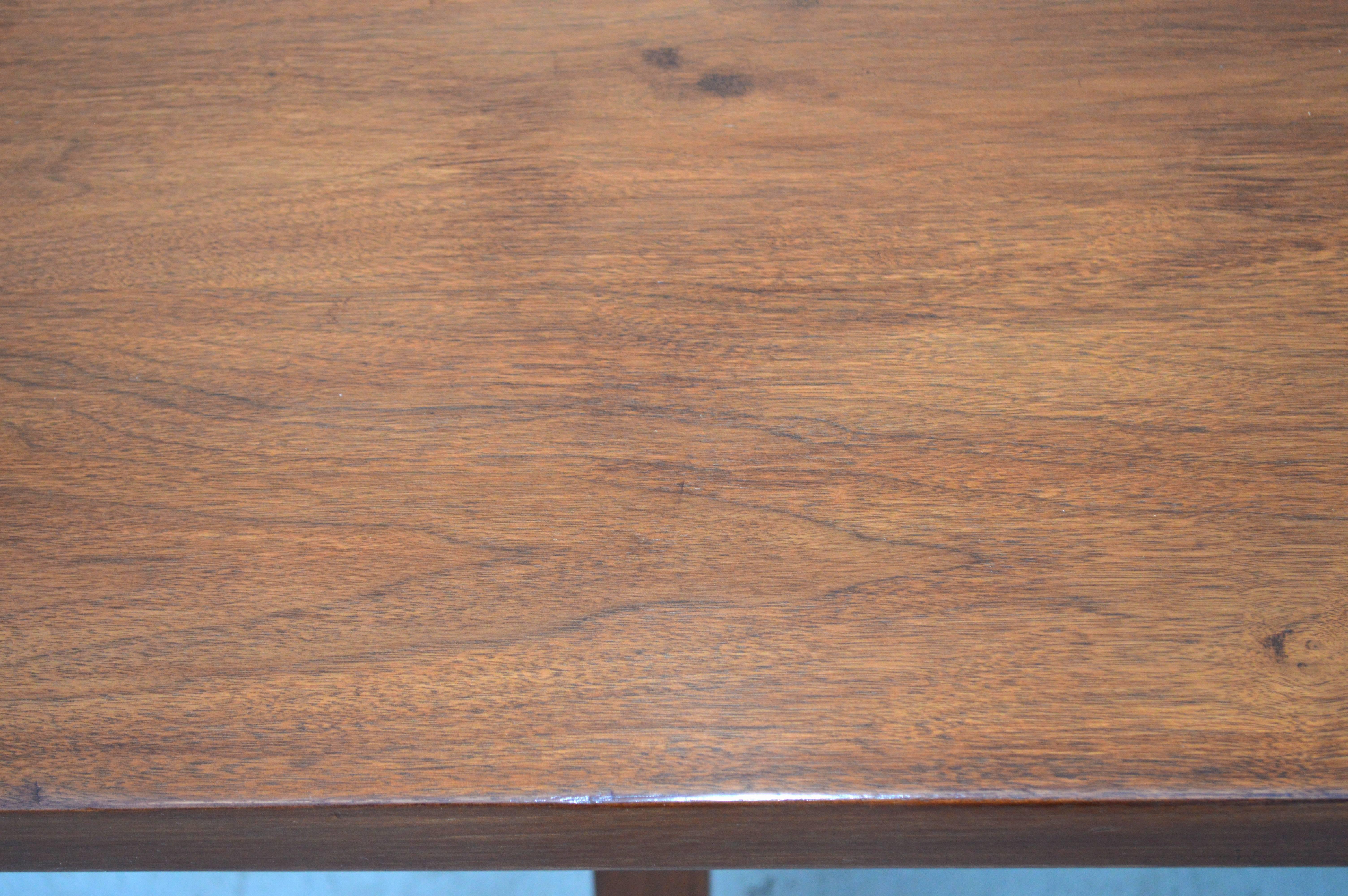 Contemporary Dining Table in Walnut with Extensions, Made to Order by Petersen Antiques For Sale