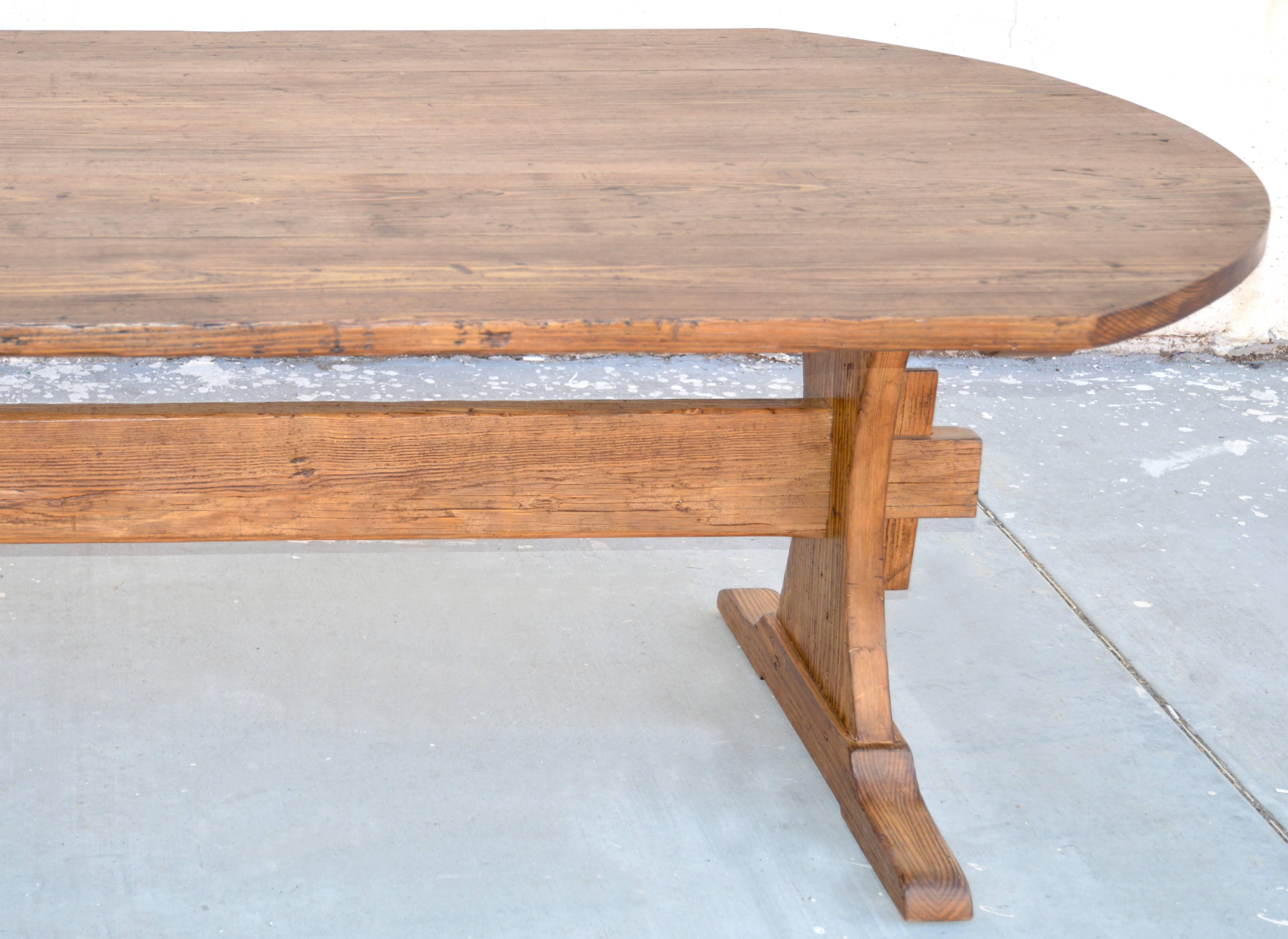 heart pine dining table