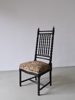 Sedia a spola in Oak Ebanizzato Francia, anni 
50 del XIX secolo