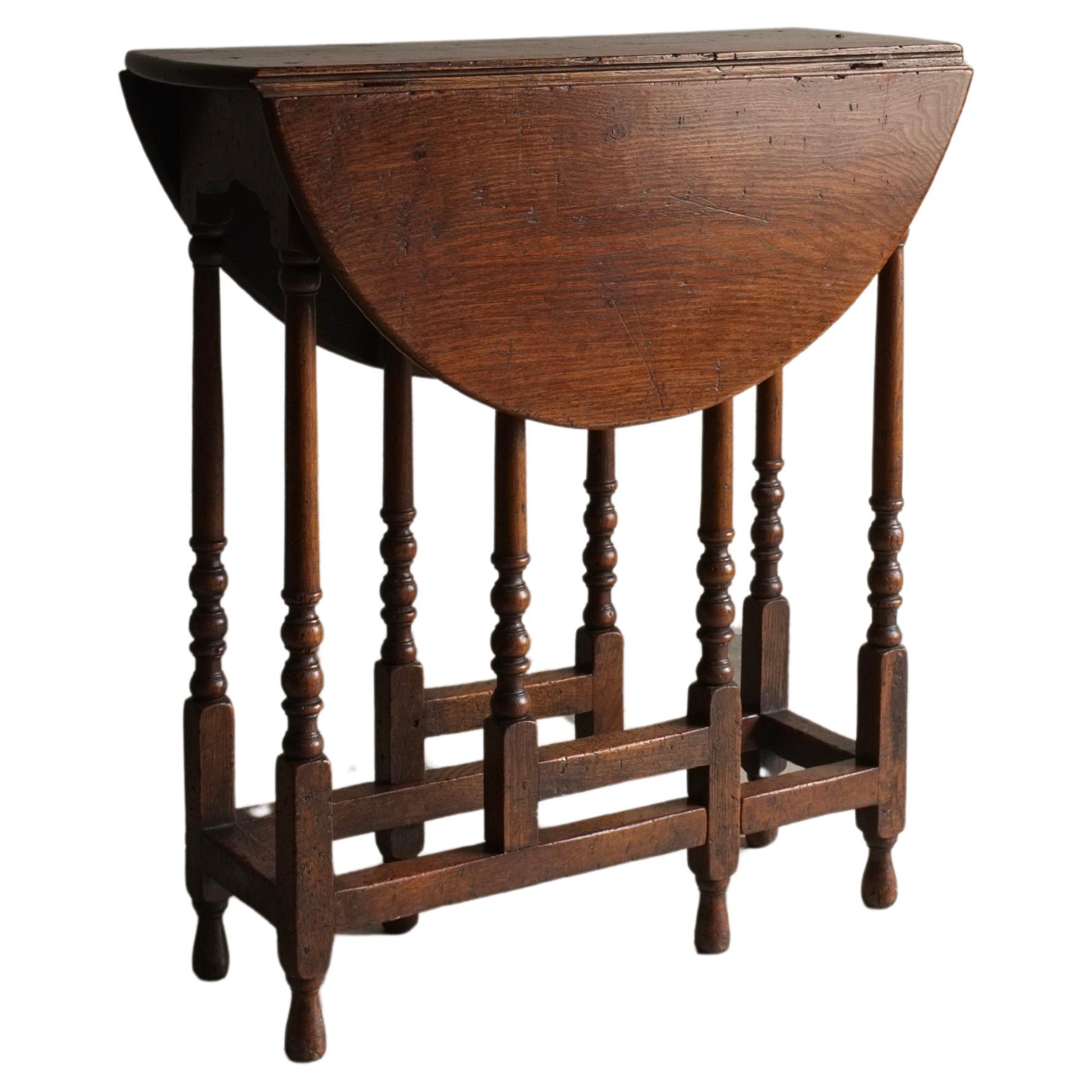 Drop Leaf Gateleg Oval Table, England, 1900s For Sale