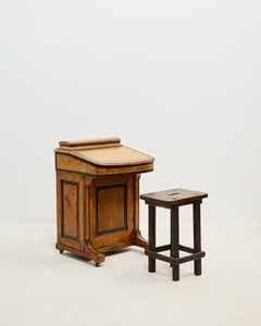 Antique Writing Desk, Solid Wood, Vintage Style, Good Condition