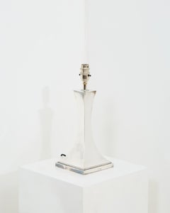 1920s Art Deco Table Lamp by Hawksworth, Eyre & Co., Silver Plate