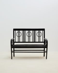 Josef Hoffmann Jugendstil Bench, Bentwood, Vienna, Circa 1905