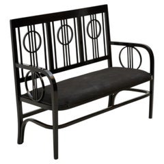 Josef Hoffmann Jugendstil Bench, Bentwood, Vienna, Circa 1905