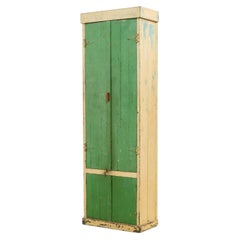 Vintage British Utility Cabinet, Original Paint, Zigzag Joins, 1930s