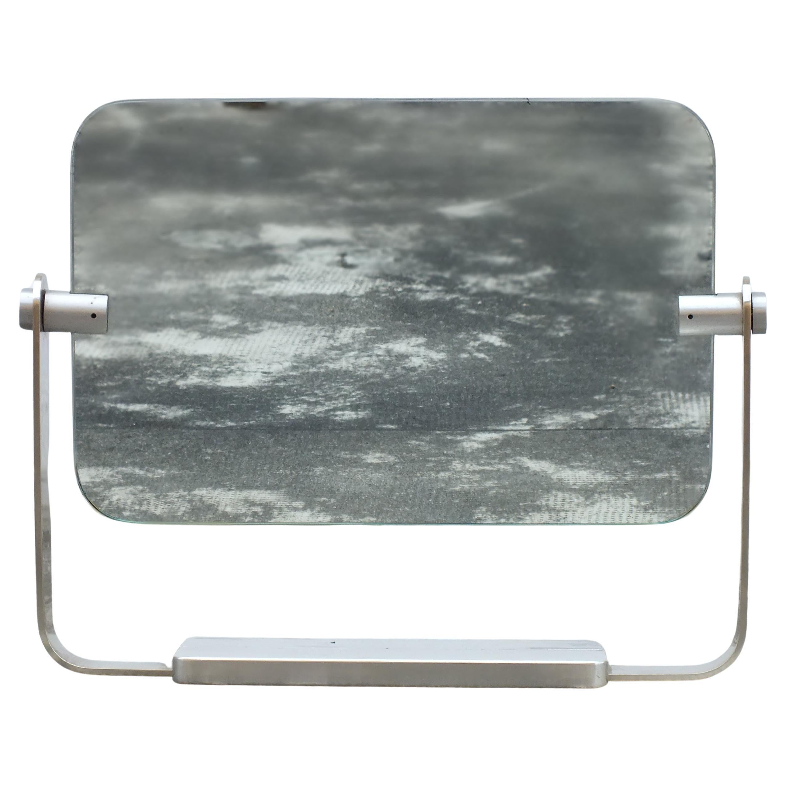 Paolo Caliani design années 70 by Linea T Italie production miroir de table inclinable double face