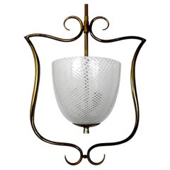 Tomaso Buzzi design for Venini Italy in years 30s mesh filigree/brass neoclassic