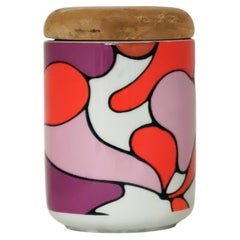 Pop Art Kitchen Canisters Franco Pozzi Italy Pucci design attr.60s one (1) piece