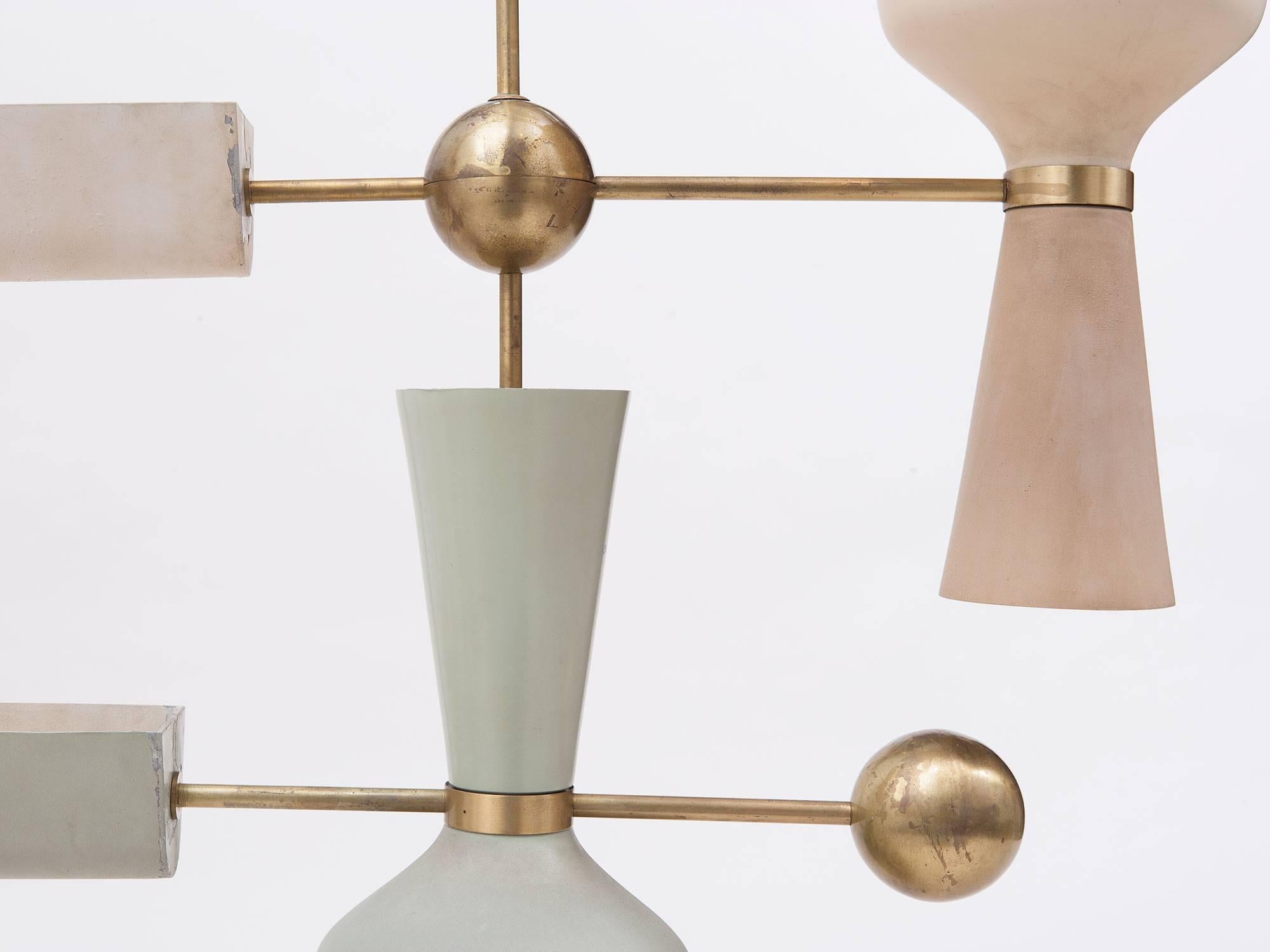 Mid-Century Modern Mario Tedeschi Suspension Lamp