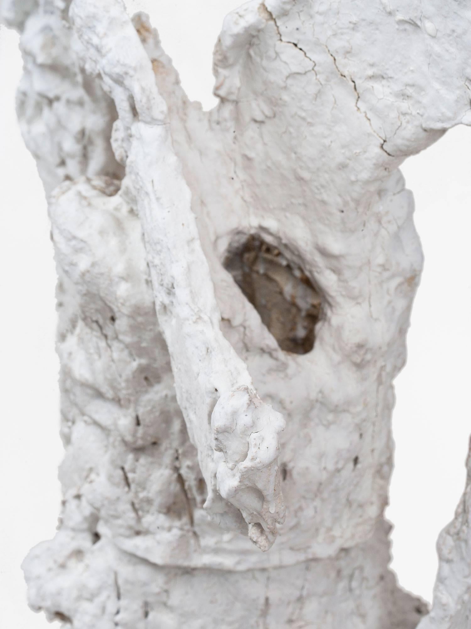 Large-scale gestural handmade ceramic sculpture by the Minimalist New York City painter Guy Corriero.