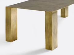Brian Thoreen Modernist Brass Dining Table