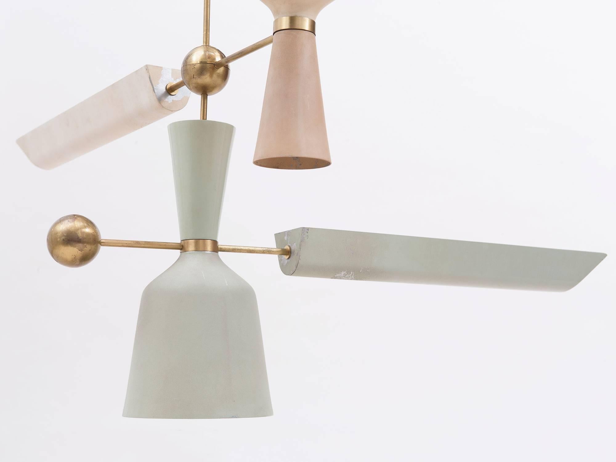 Mario Tedeschi Suspension Lamp In Excellent Condition In Brooklyn, NY