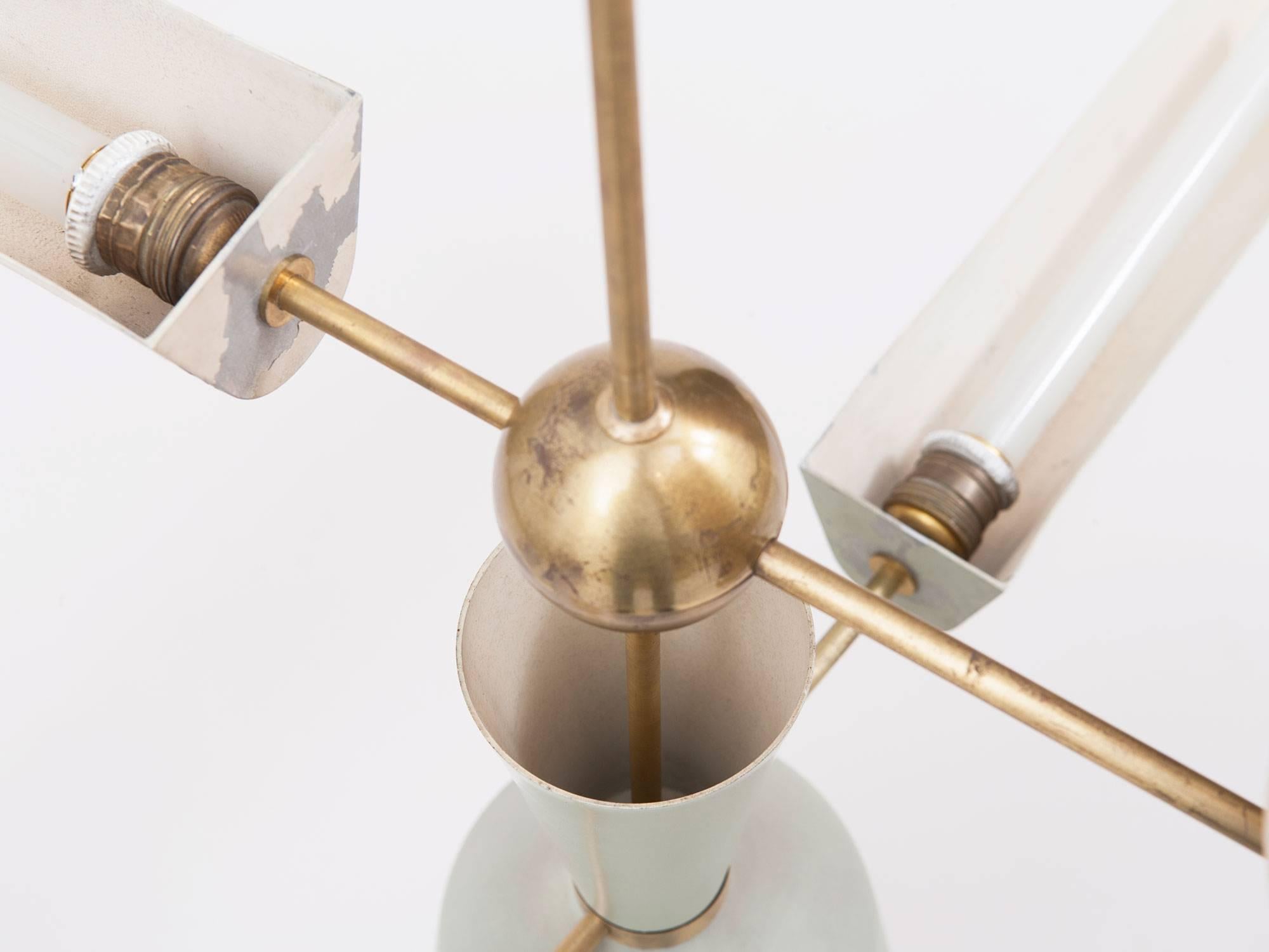 Mid-20th Century Mario Tedeschi Suspension Lamp