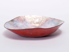 Red Enamel Bowl by Paolo De Poli