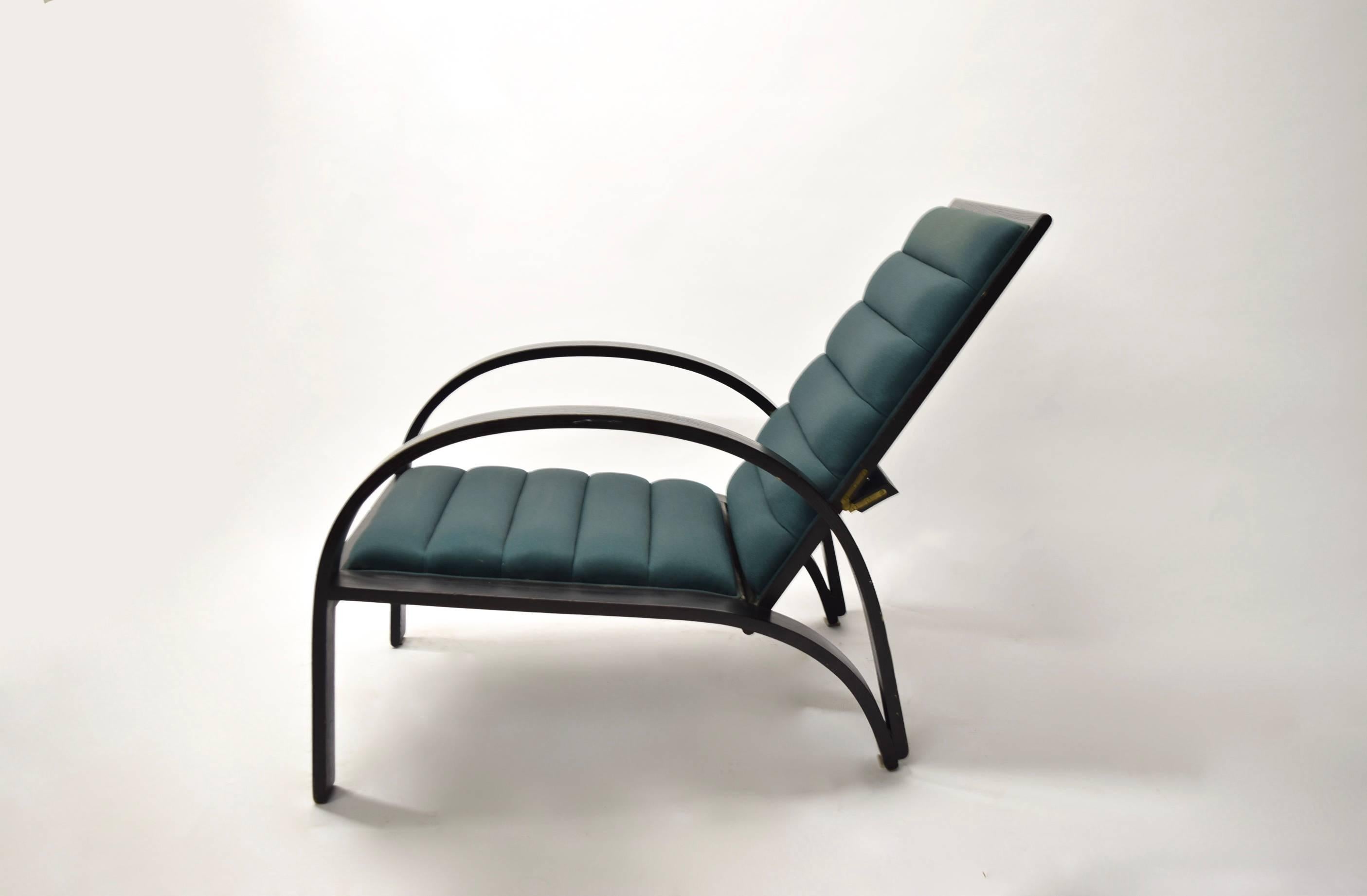 Mid-20th Century Pair of Reclining Lounge Chairs by Ward Bennett for Brickel, USA 1960s For Sale