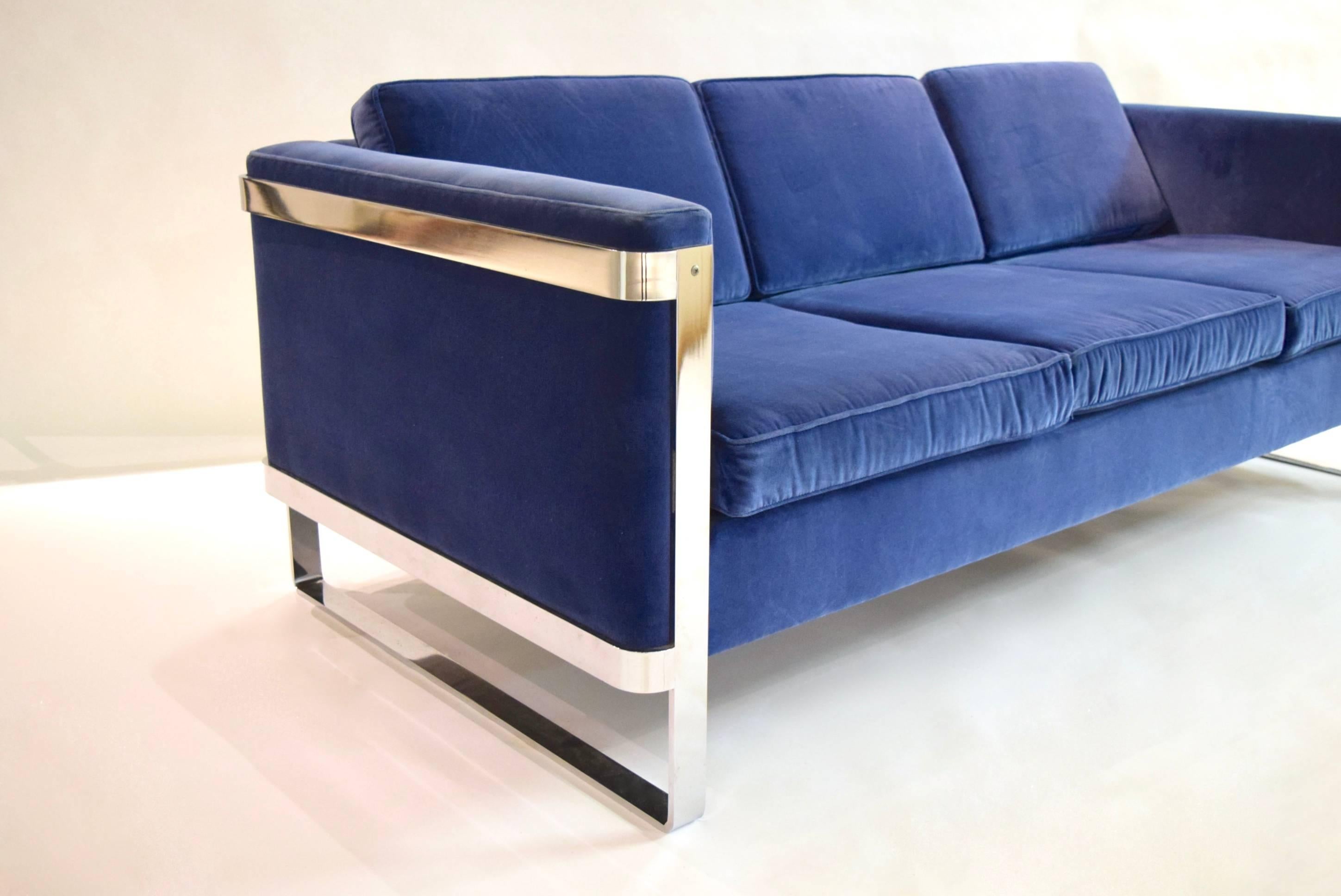 Mid-Century Modern Three-Seat Sofa by Pace Collection, USA Circa 1975
