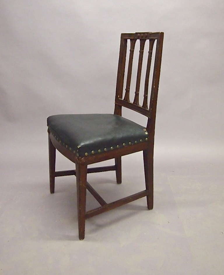 Swedish 12 Dining Chairs in a Neoclassical Style, Sweden Circa 1940