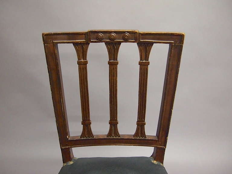 12 Dining Chairs in a Neoclassical Style, Sweden Circa 1940 In Fair Condition In Jersey City, NJ