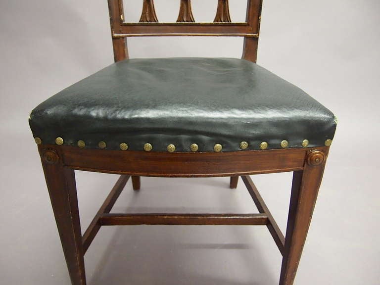 12 Dining Chairs in a Neoclassical Style, Sweden Circa 1940 3