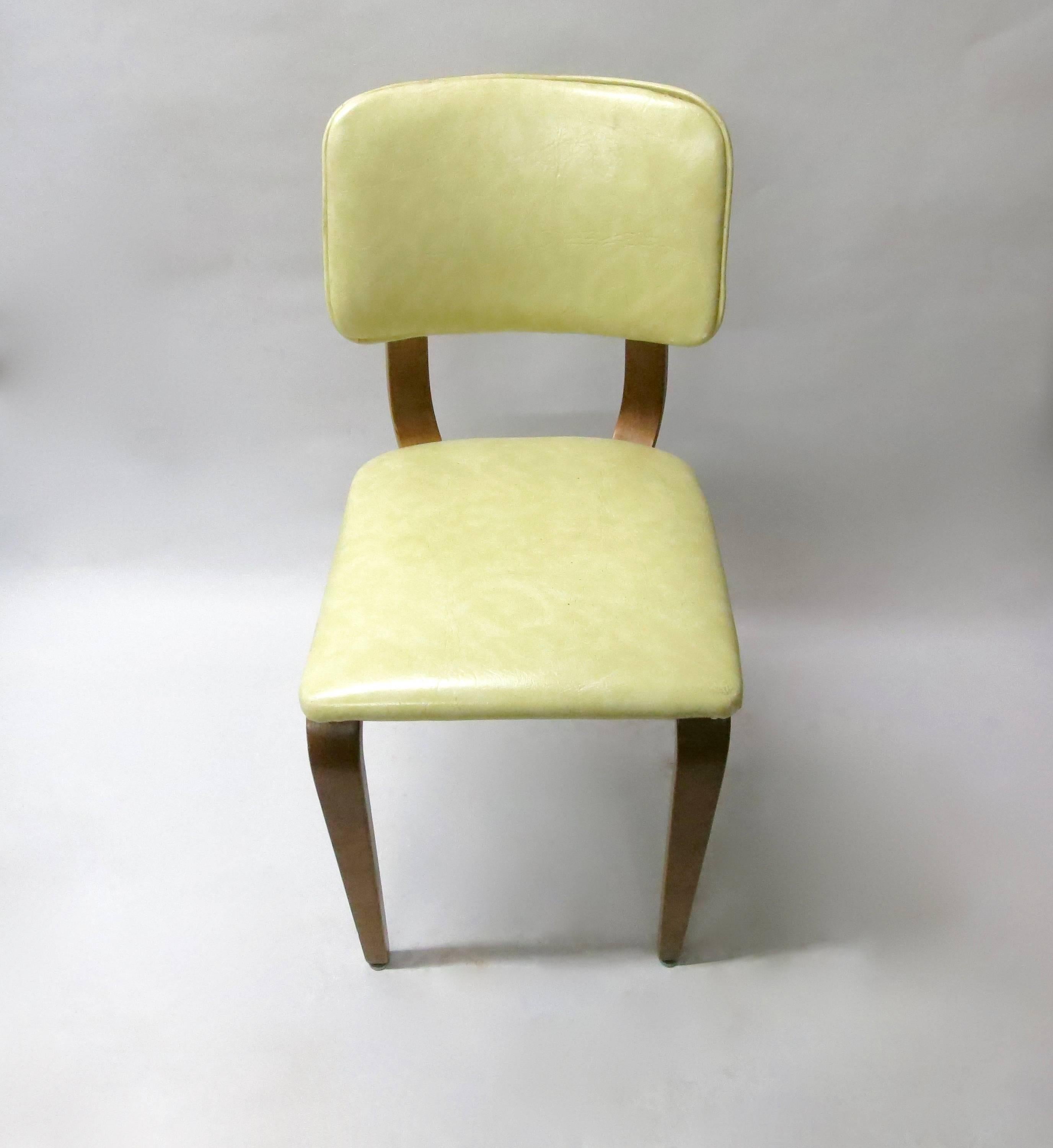 16 dining chairs in original very good condition. Still have Thonet labels underneath. The bentwood chairs are all structurally in great condition. The seat and back have vintage vinyl that came with the set.