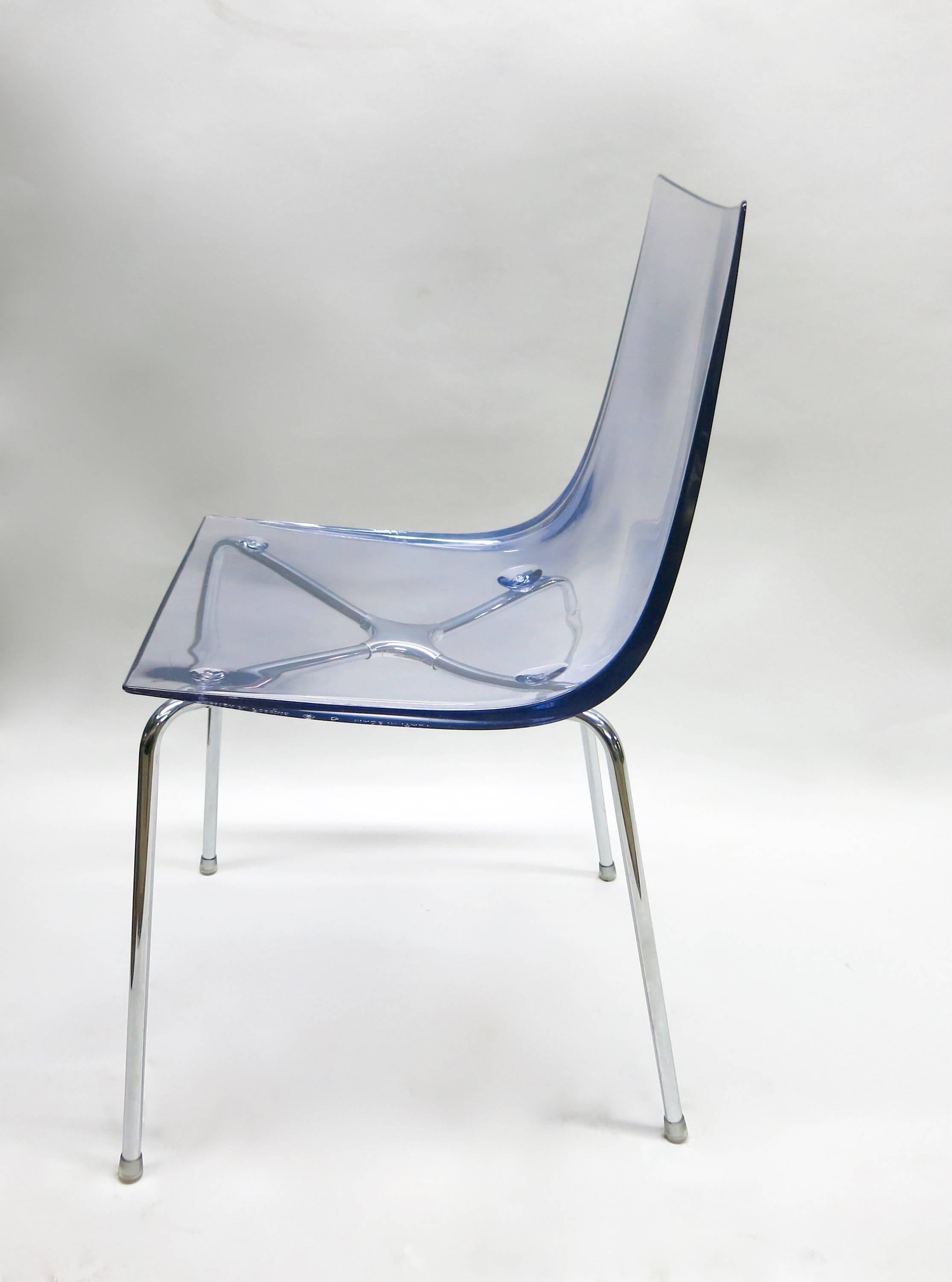 Moderno Set di quattro sedie da pranzo di Roberto Foschia, 2007 Made in Italy