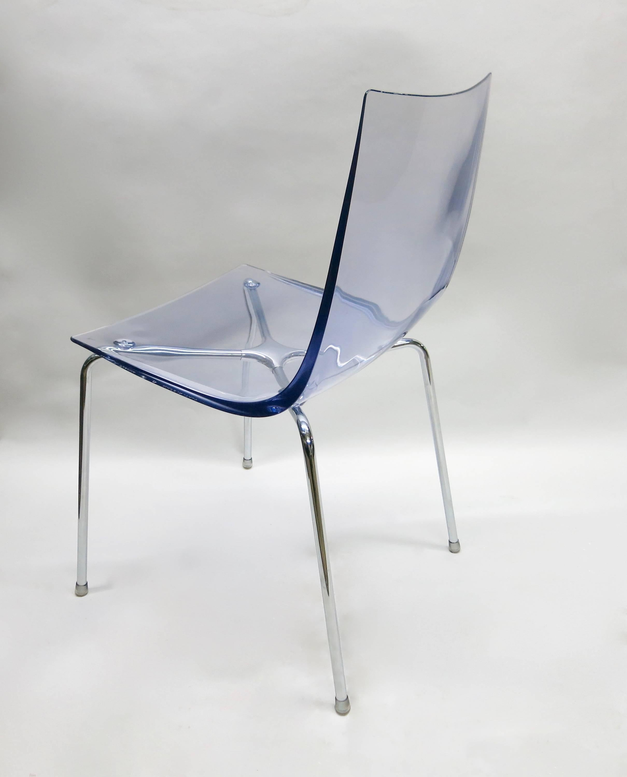 Italiano Set di quattro sedie da pranzo di Roberto Foschia, 2007 Made in Italy