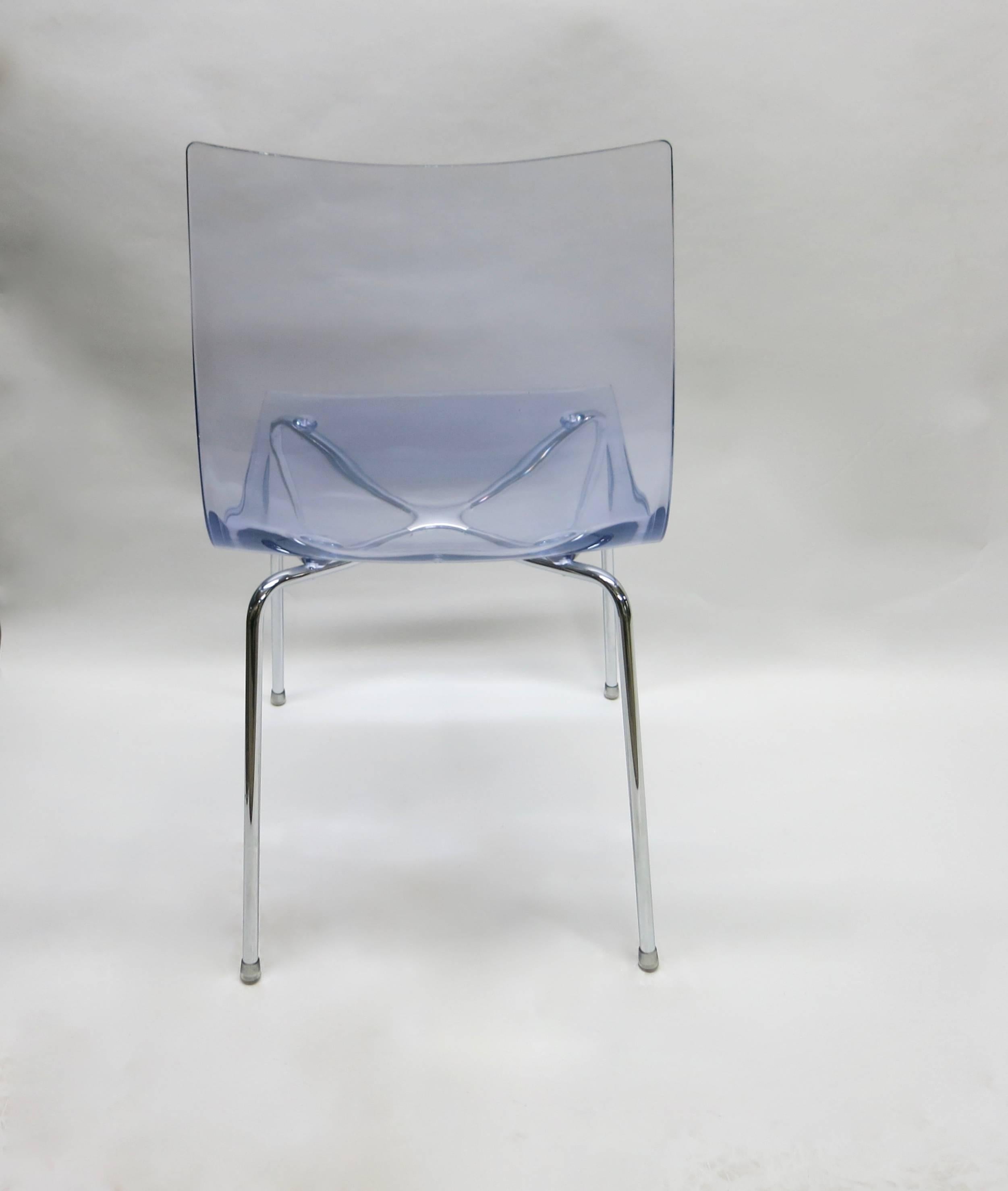 Set di quattro sedie da pranzo di Roberto Foschia, 2007 Made in Italy In condizioni ottime a Jersey City, NJ