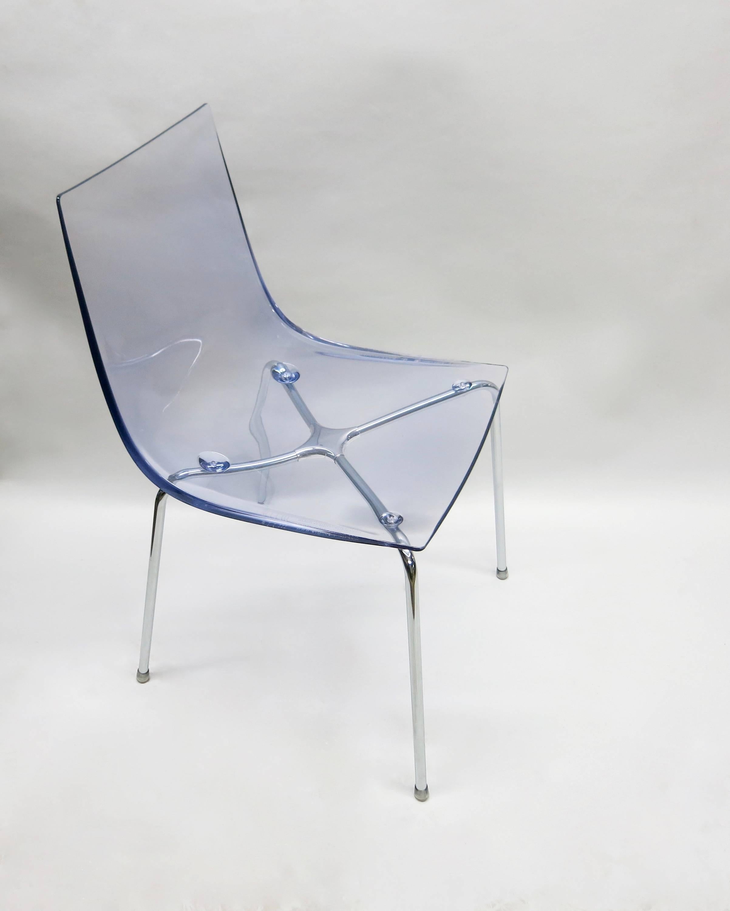 XXI secolo e contemporaneo Set di quattro sedie da pranzo di Roberto Foschia, 2007 Made in Italy