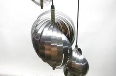 Plafoniera di Henri Mathieu per Lyfa, circa 1970 Made in Denmark