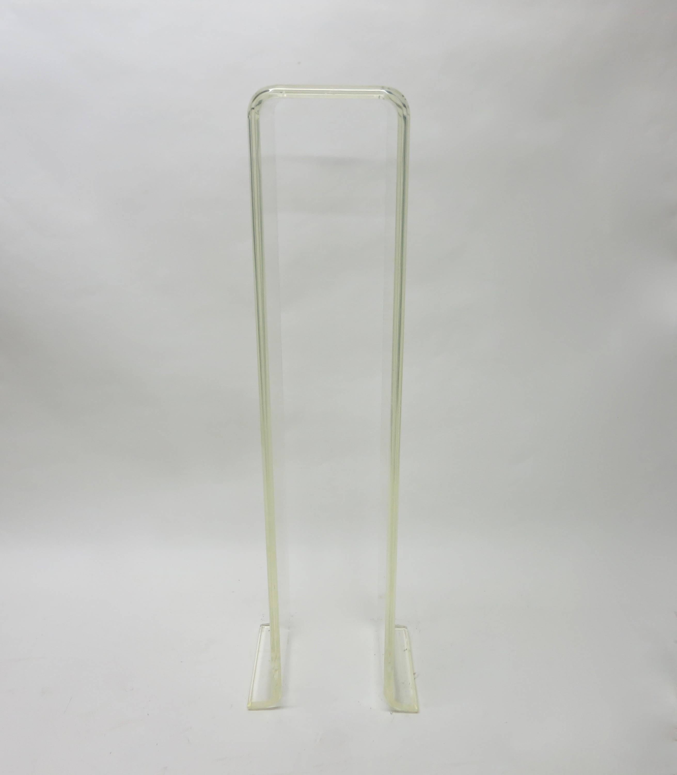 American Vintage Lucite Pedestal, circa 1960, Made in USA