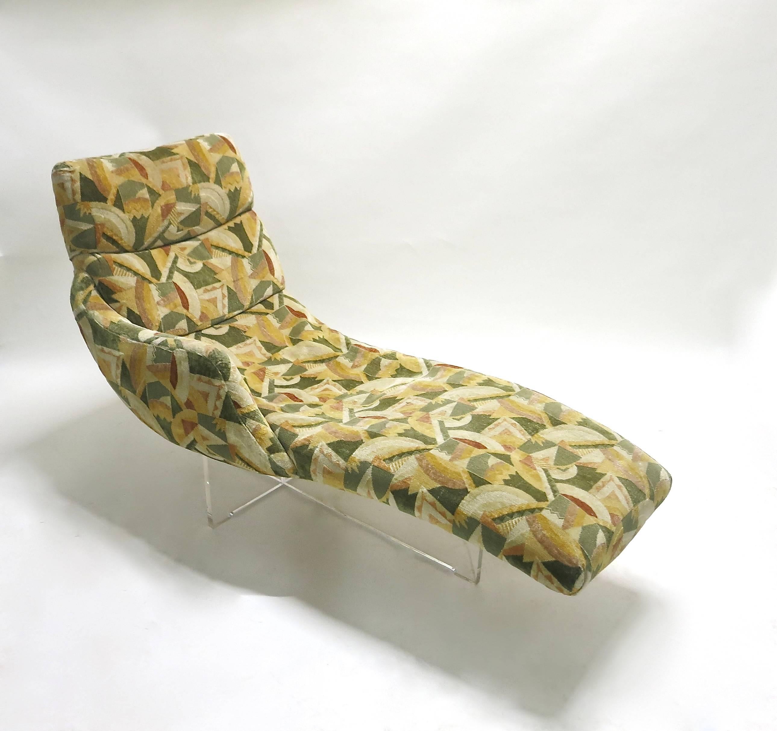 American Erica Chaise Longue Designed by Vladimir Kagan in 1969, Made in USA