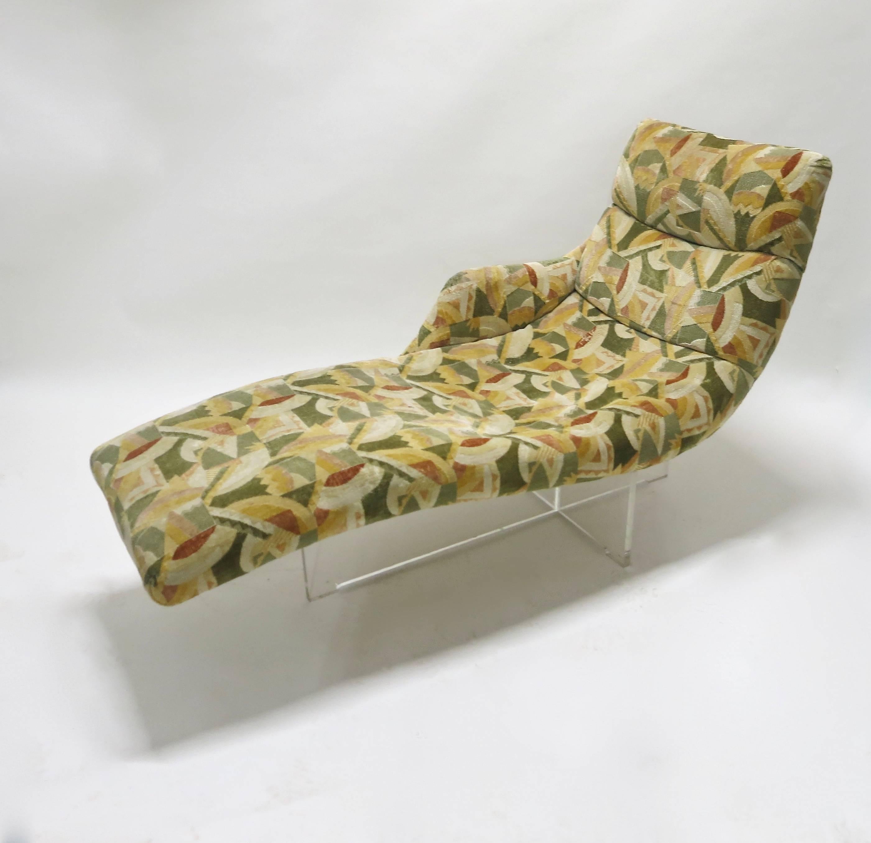 Mid-Century Modern Erica Chaise Longue Designed by Vladimir Kagan in 1969, Made in USA