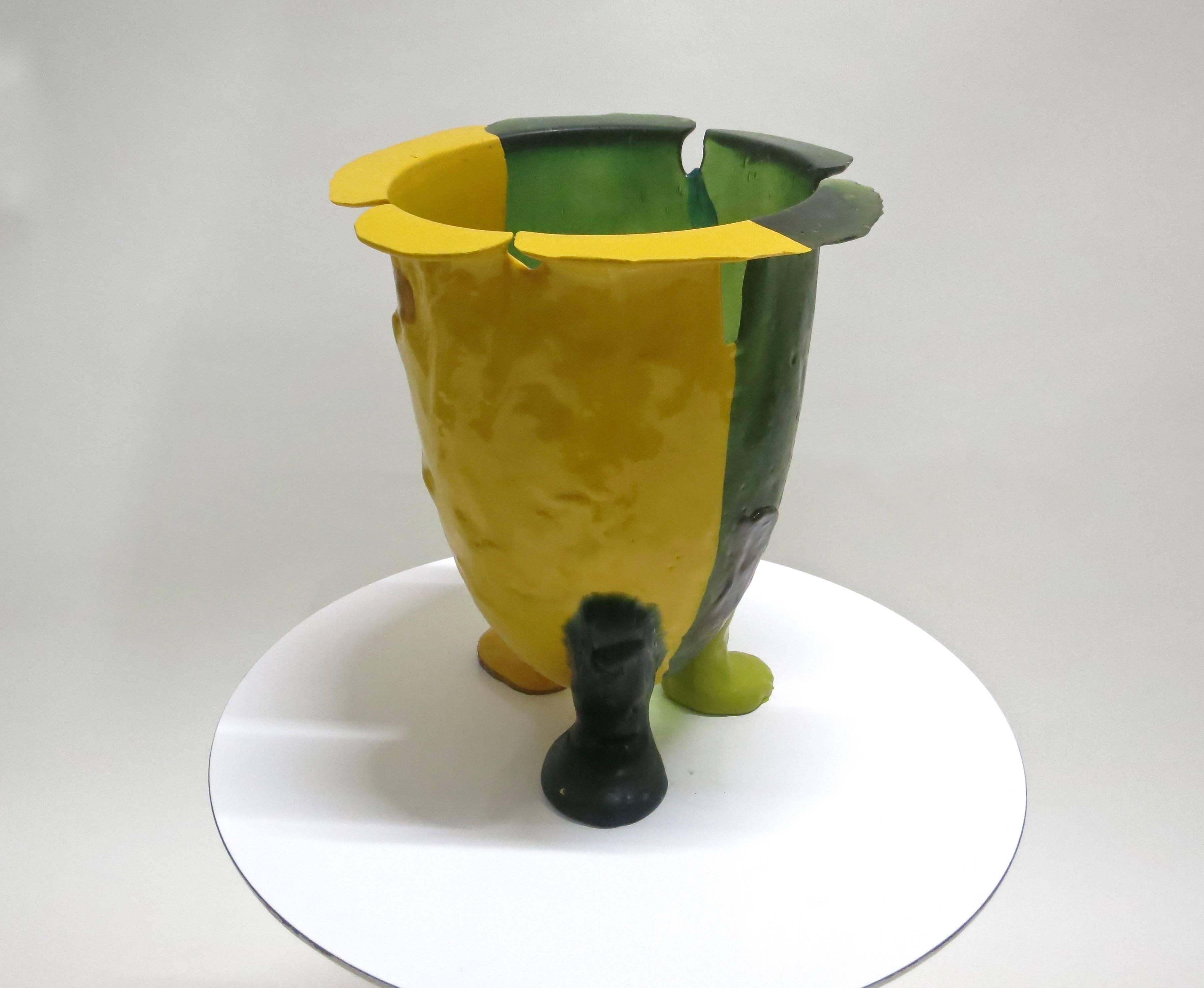 Américain Vase Amazonia de l'artiste Gaetano Pesce, motif poisson, acheté dans les années 1990 à NY en vente