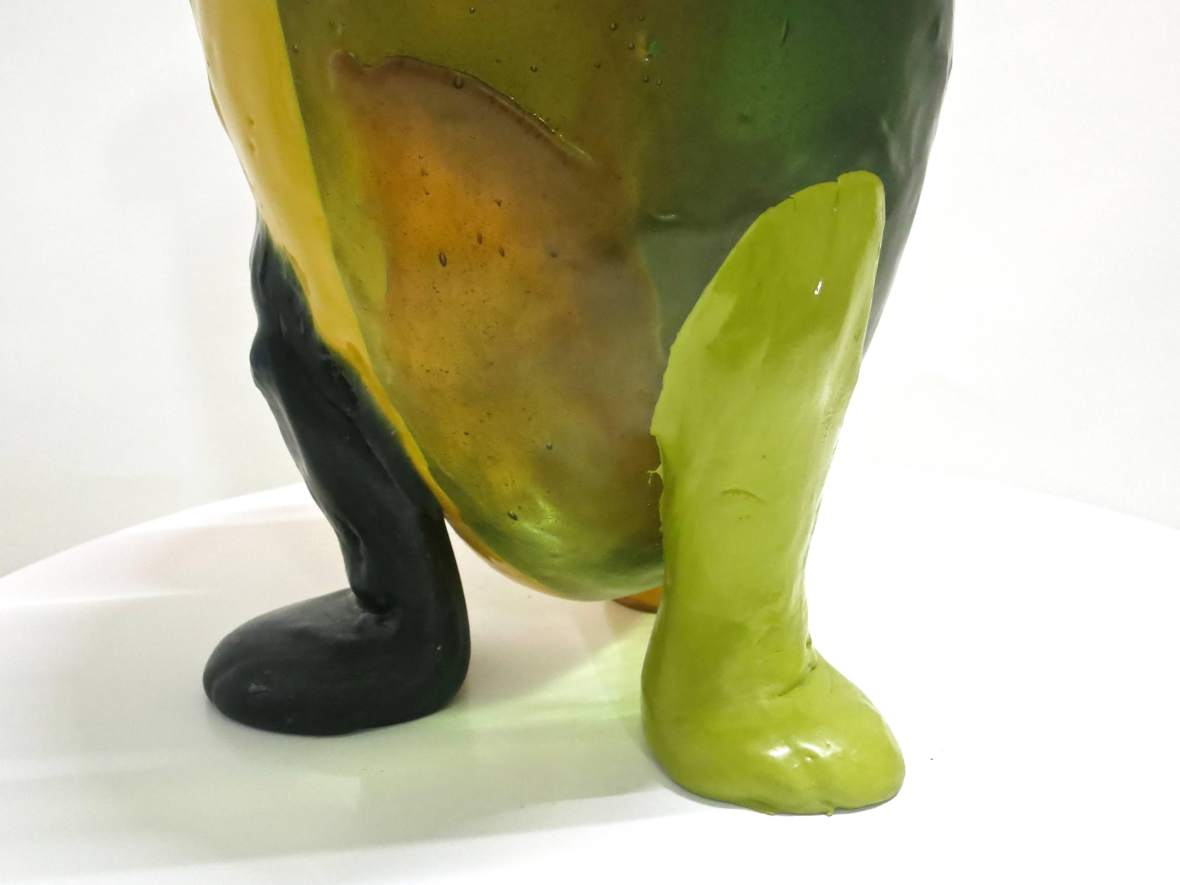 Vase Amazonia de l'artiste Gaetano Pesce, motif poisson, acheté dans les années 1990 à NY en vente 1