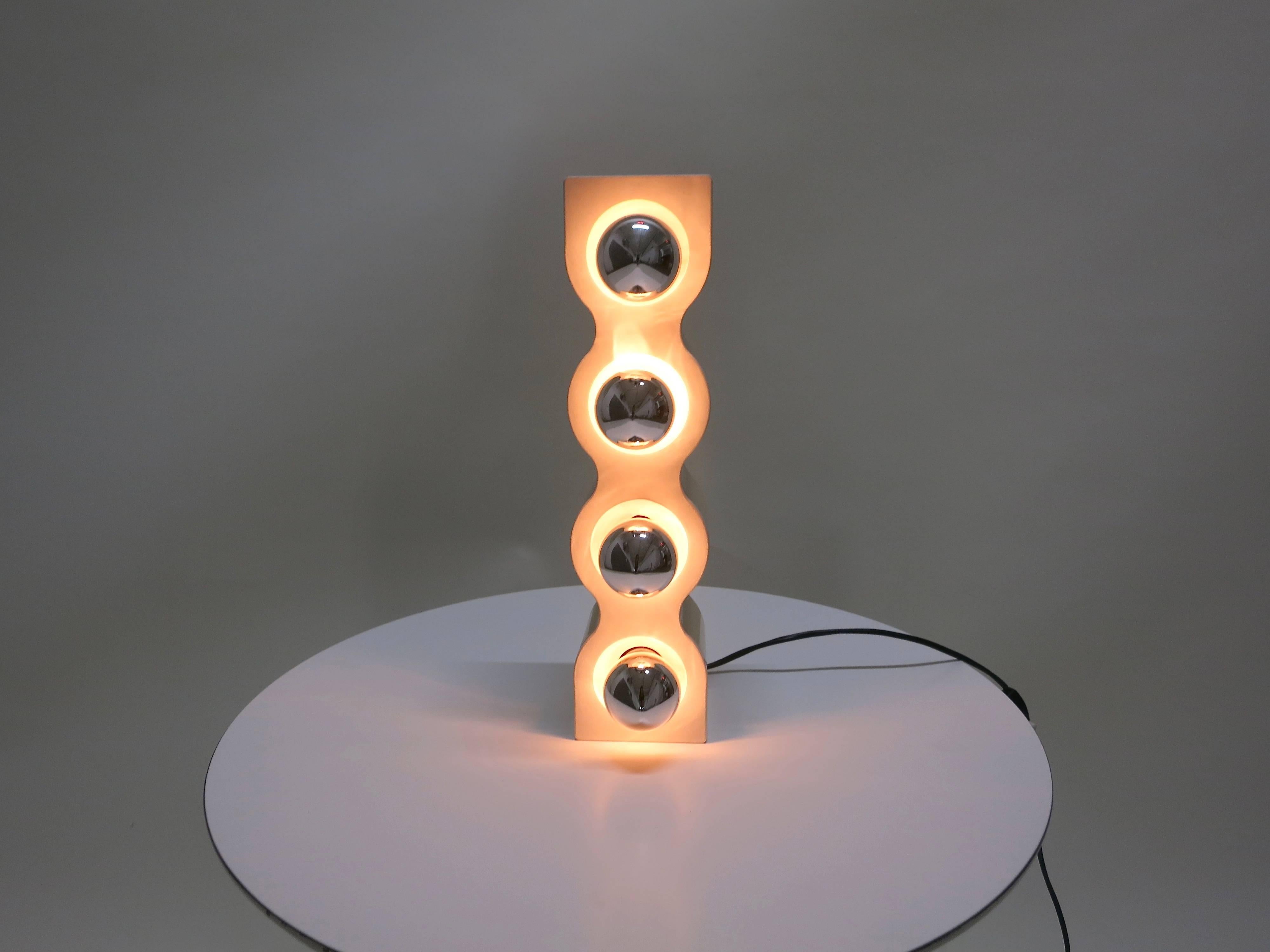 Late 20th Century Sinus Lamp Designed in 1972 by Ettore Sottsass for Stilnovo, Made in Italy