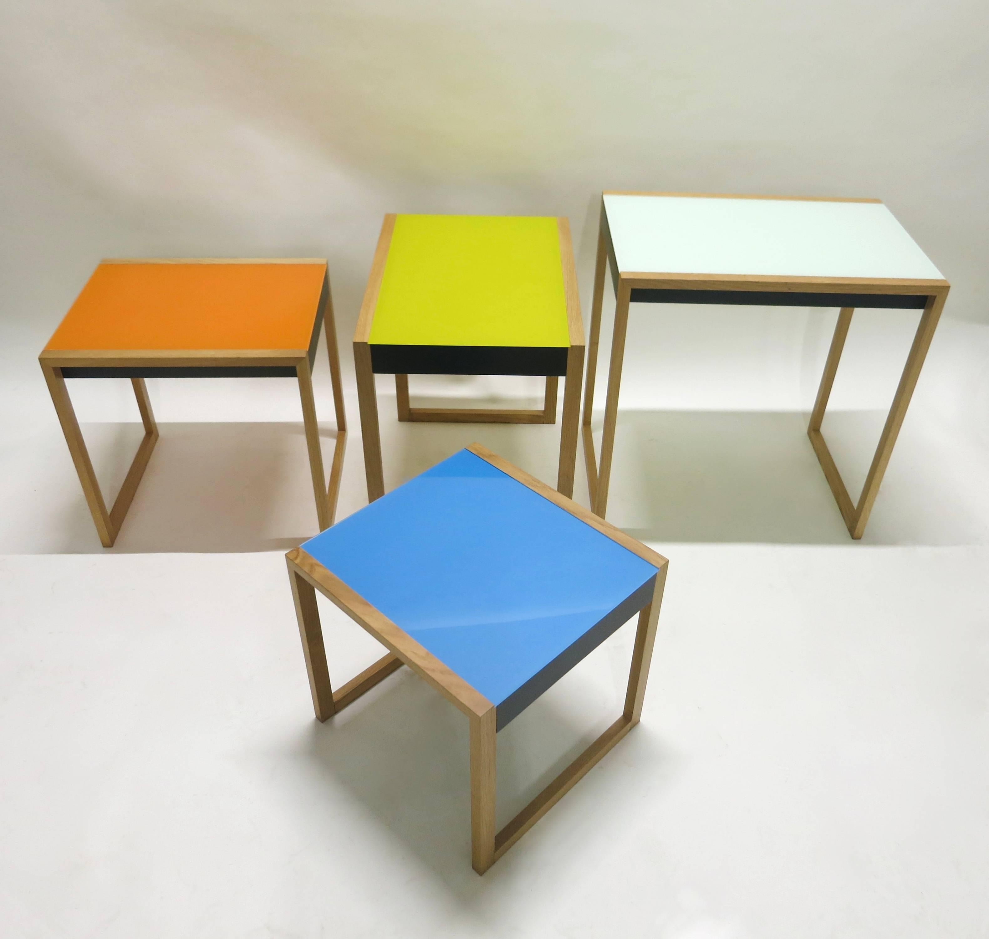 Nesting Tables Designed by Josef Albers, Vitra Re-Edition 2004 In Excellent Condition In Jersey City, NJ