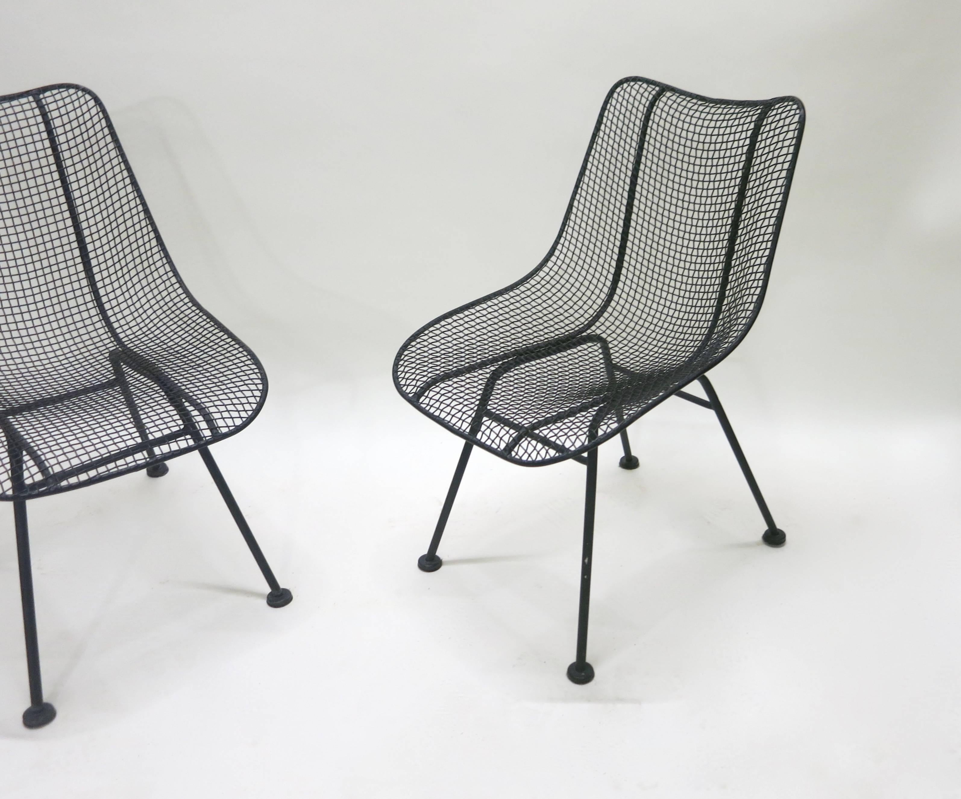 Mid-20th Century Four Armless Dining Chairs by Russell Woodard, USA, circa 1950