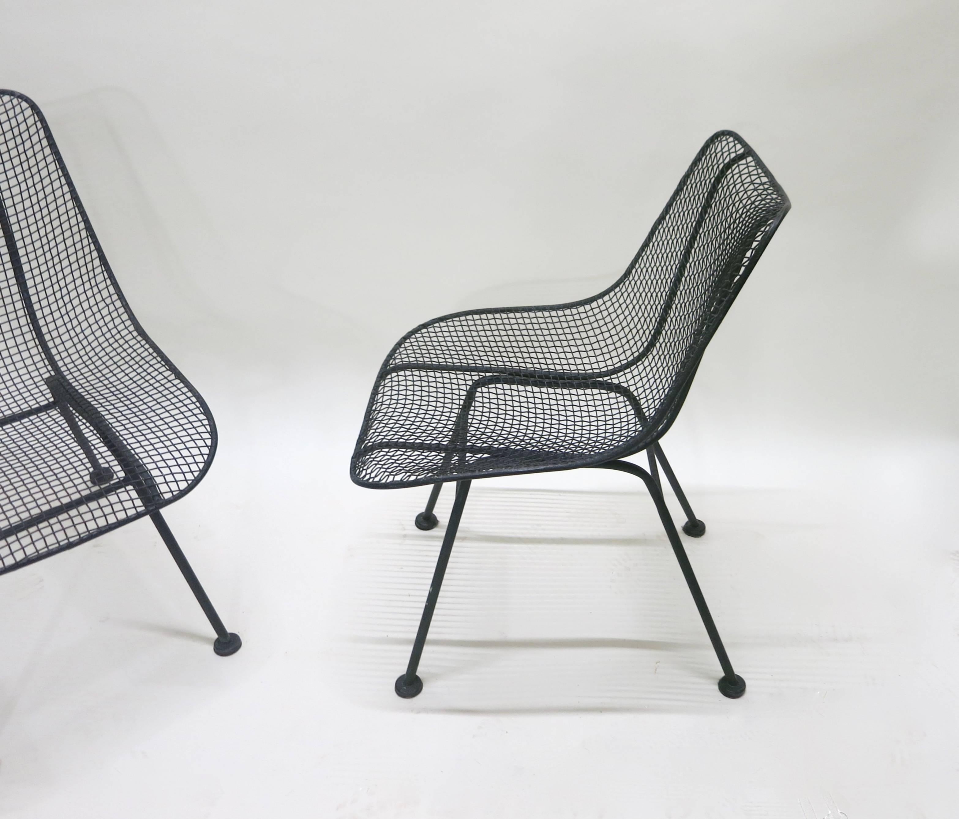 Four Armless Dining Chairs by Russell Woodard, USA, circa 1950 1