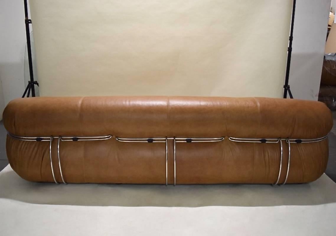 Mid-Century Modern Soriano Sofa by Tobia Scarpa for Cassina, Atelier International circa 1976 Italy