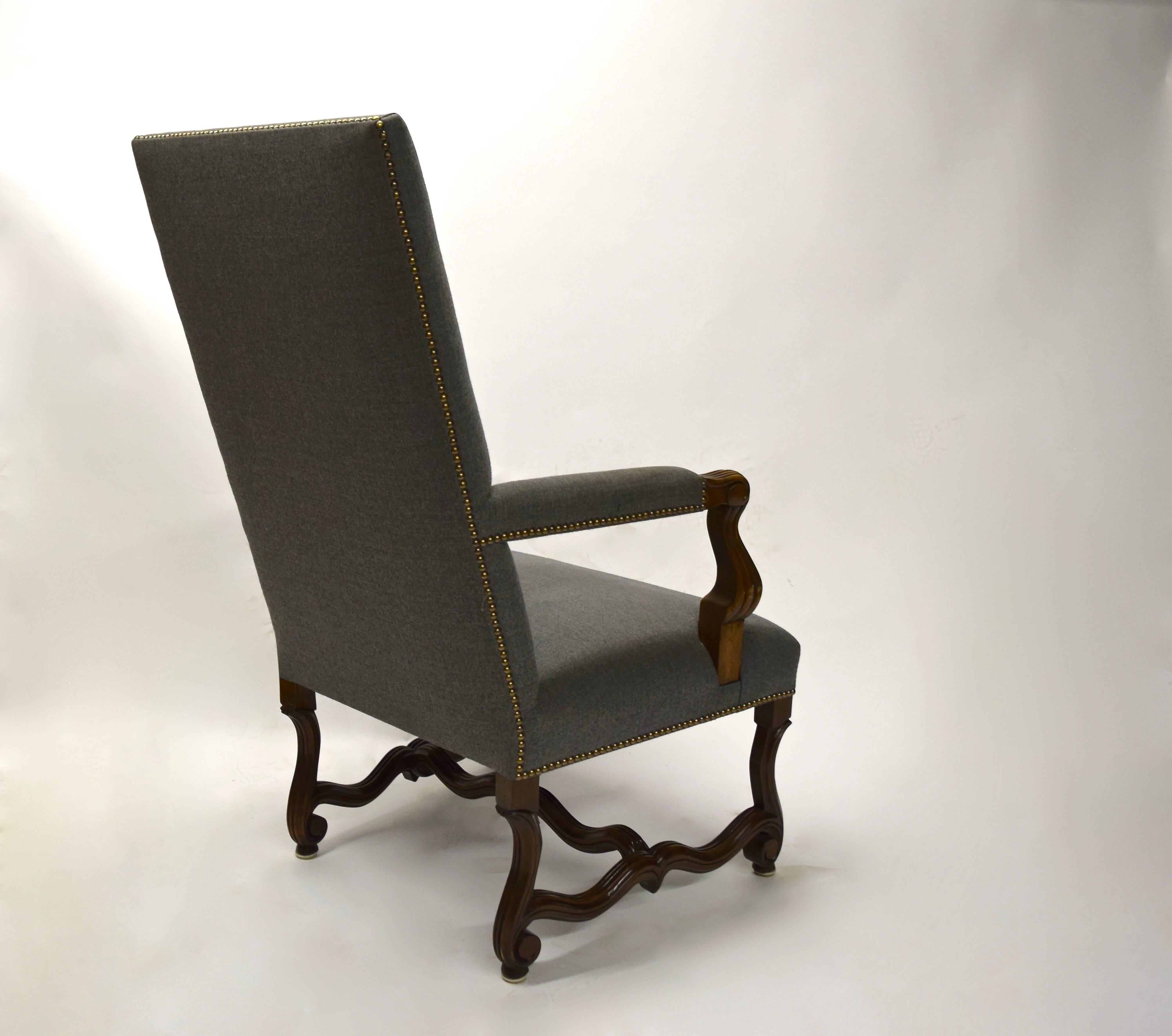 Ten High Back Dining Chairs in Mahogany, USA, Early 2000s 1