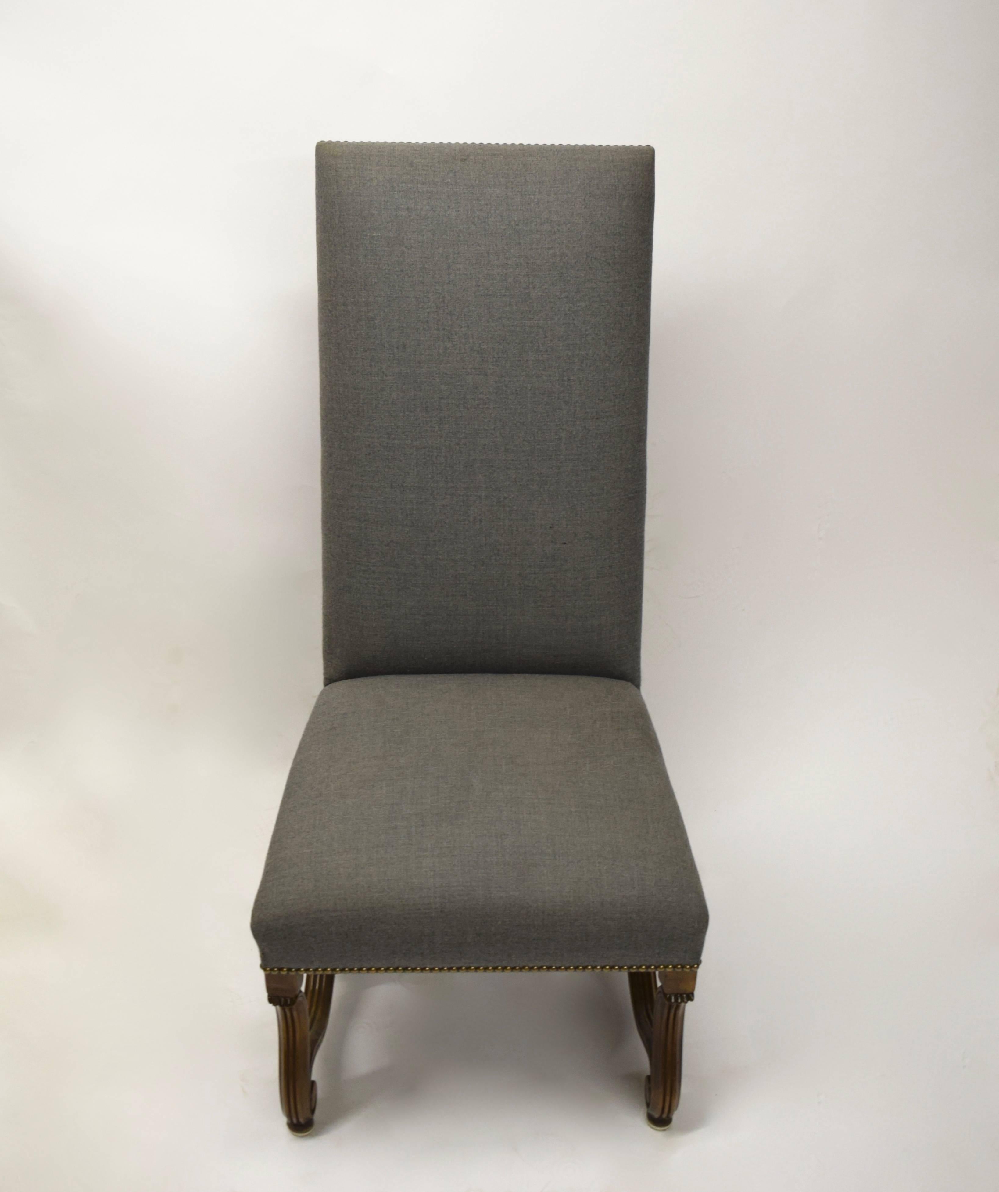 Ten High Back Dining Chairs in Mahogany, USA, Early 2000s 2