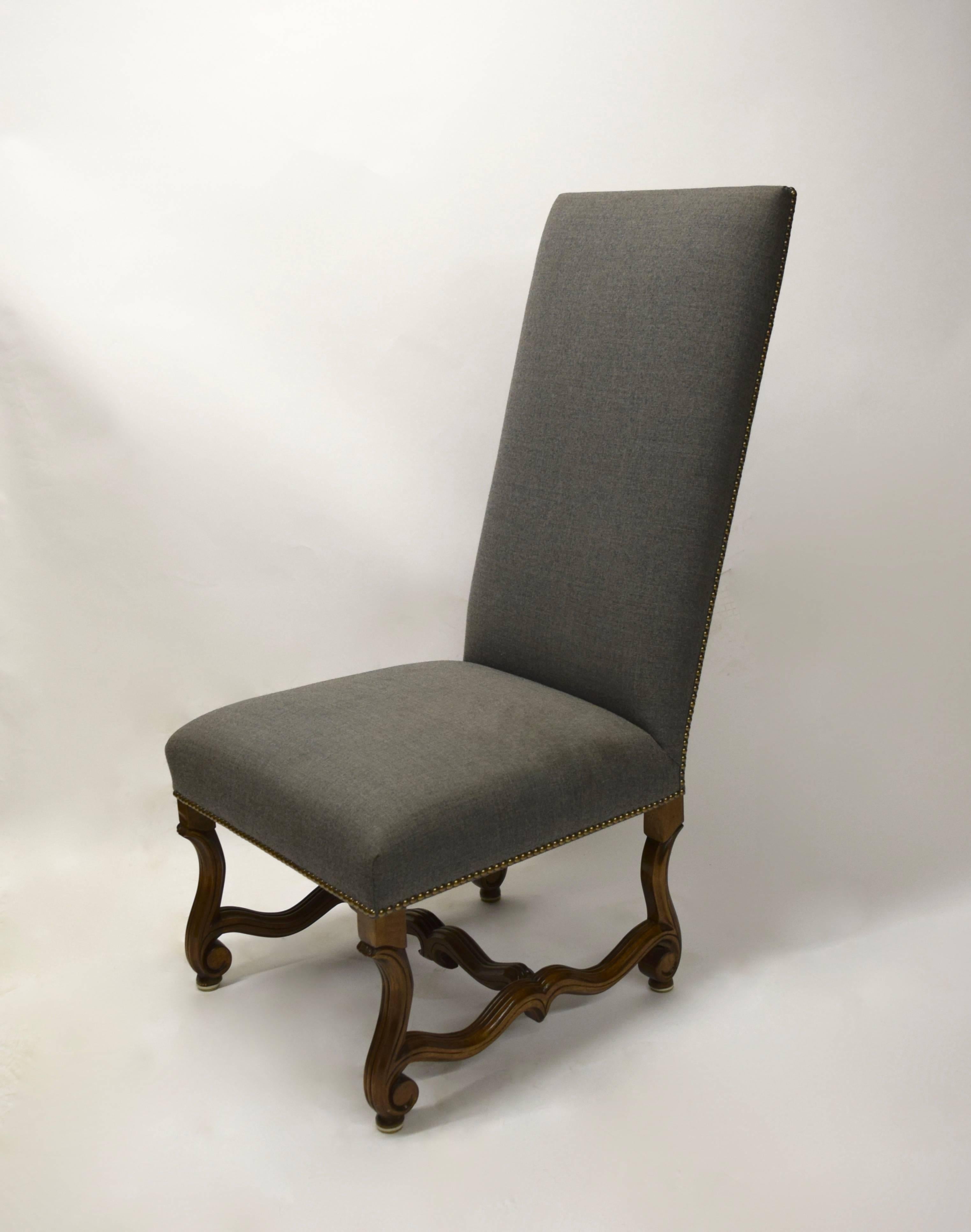 Ten High Back Dining Chairs in Mahogany, USA, Early 2000s 3