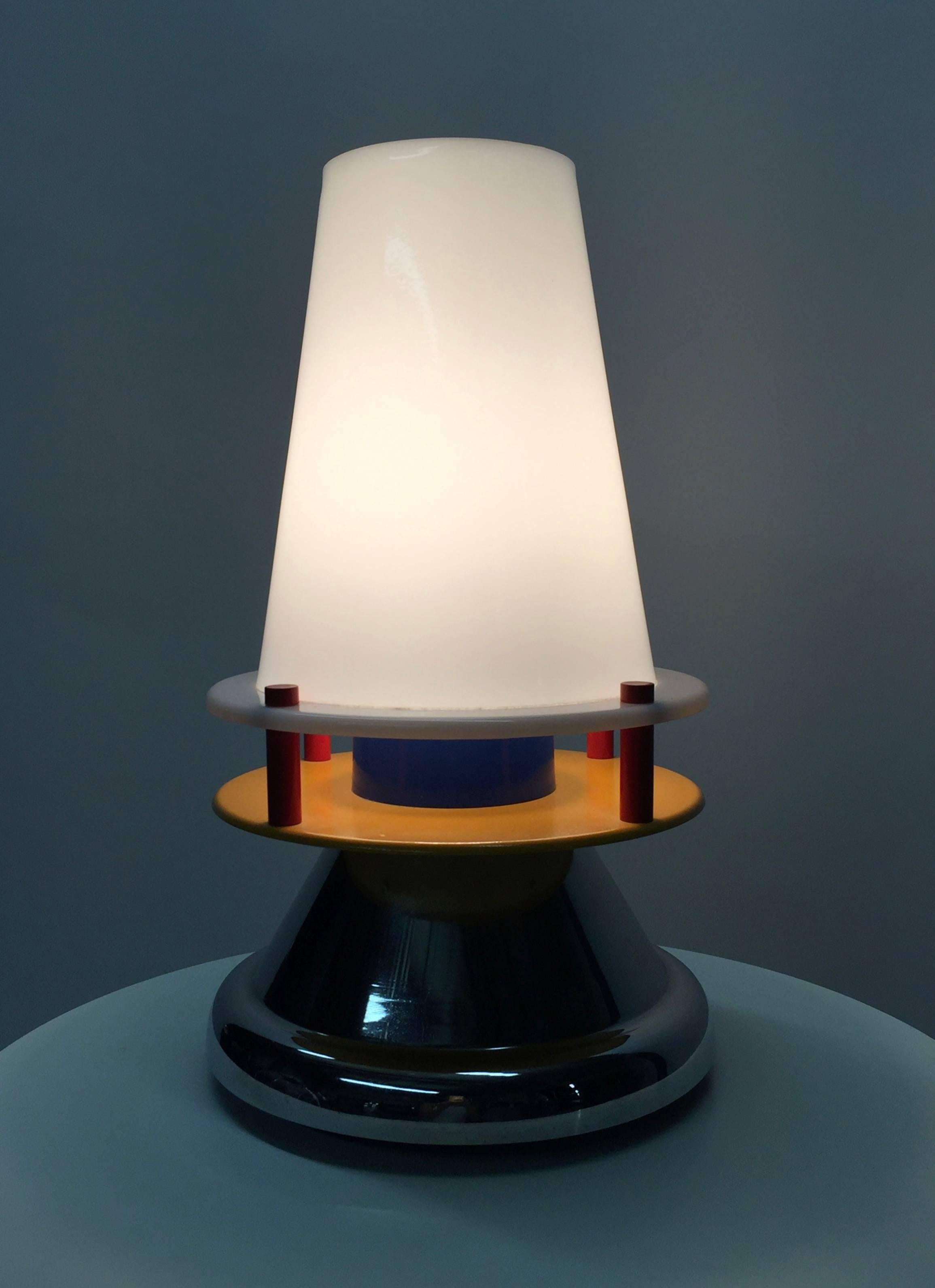 Italian Table Lamp by Nathalie du Pasquier for Memphis 1986 Made in Italy