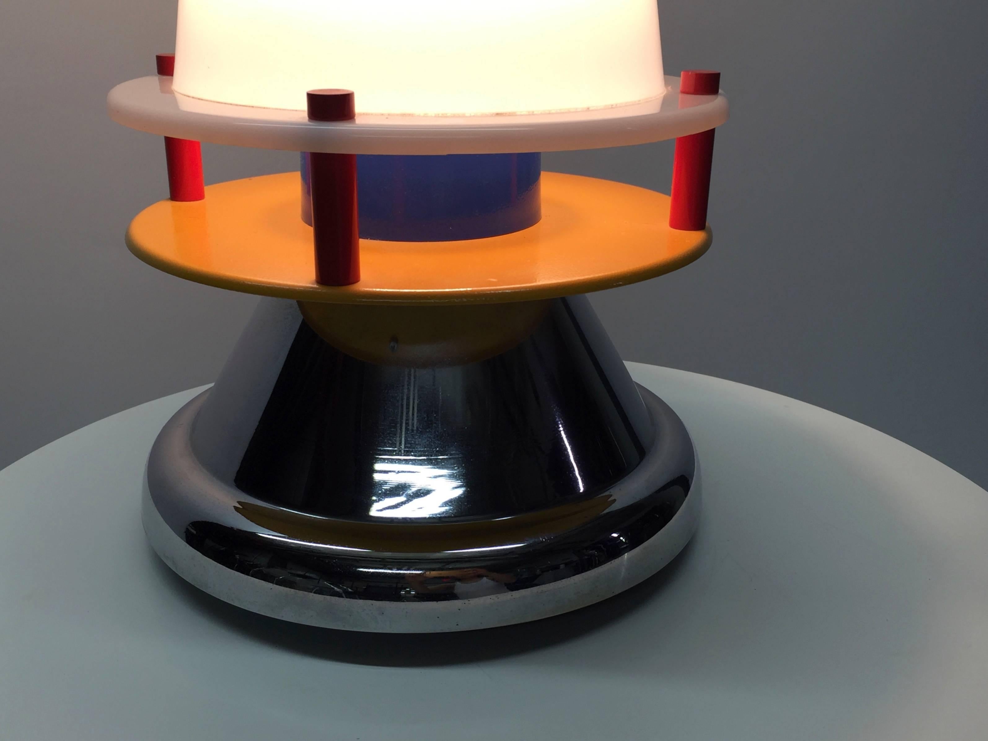 Late 20th Century Table Lamp by Nathalie du Pasquier for Memphis 1986 Made in Italy