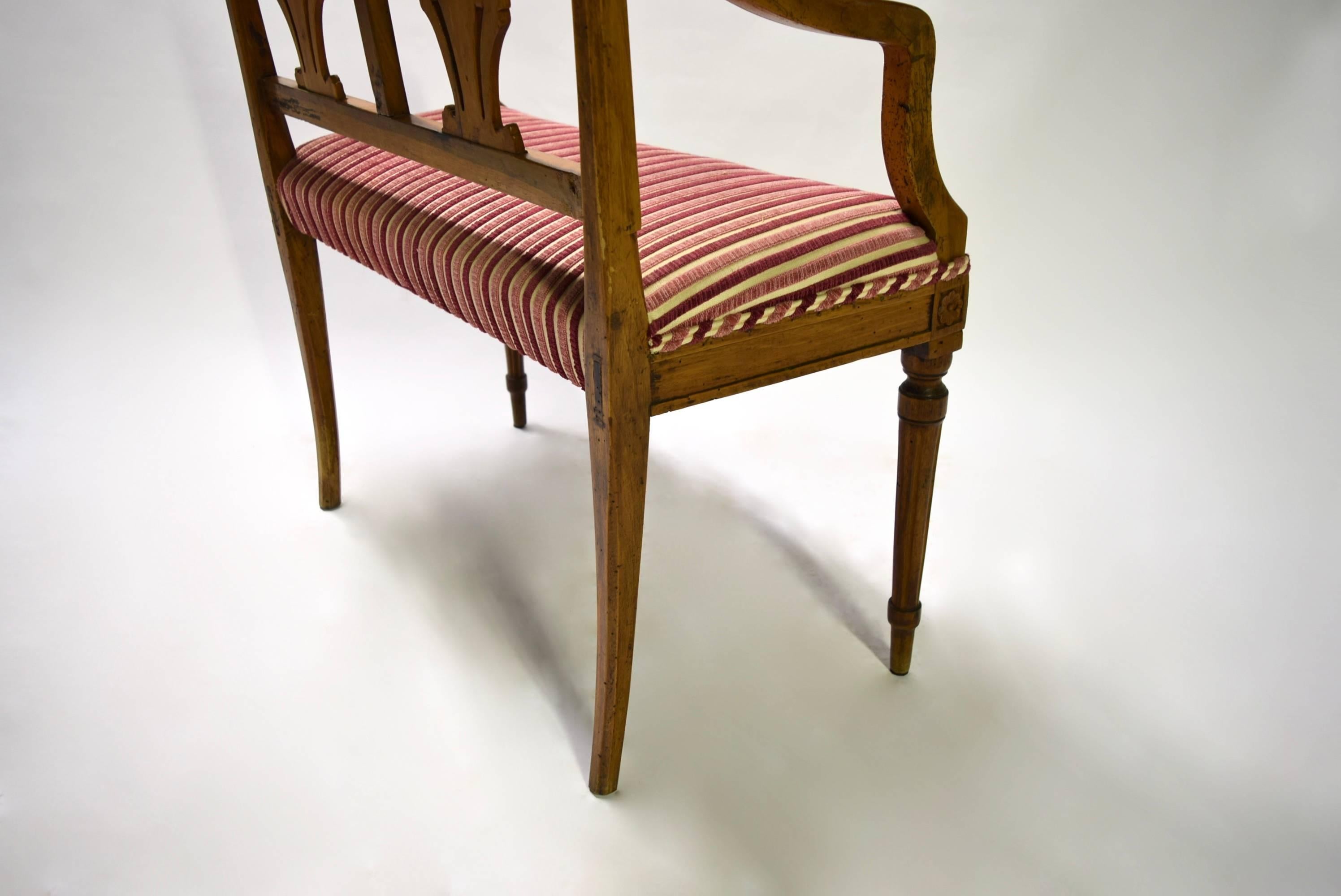 Mahogany Settee Made in France, Circa 1780  For Sale 1